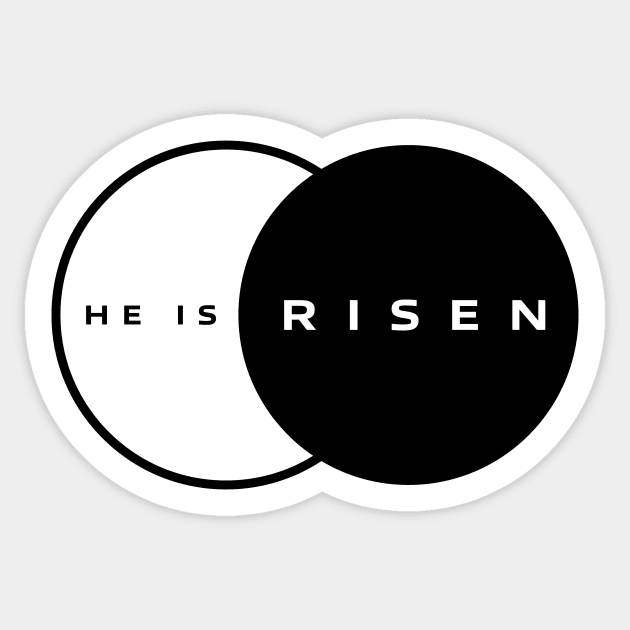 He Is Risen Pocket Print Sticker by SetaDesignStudio